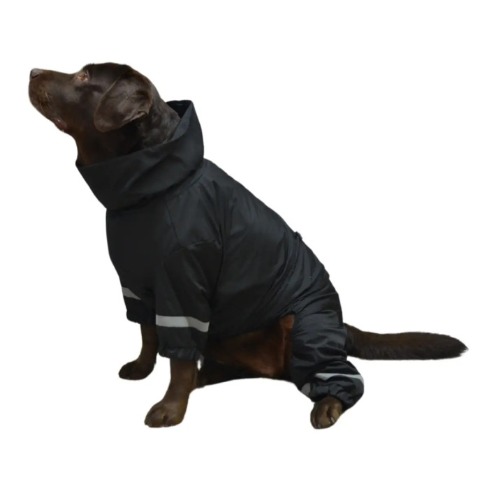 Дождевик для больших собак черный MB-6