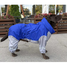  Дощовик для великих собак електрик-сірий MB-8