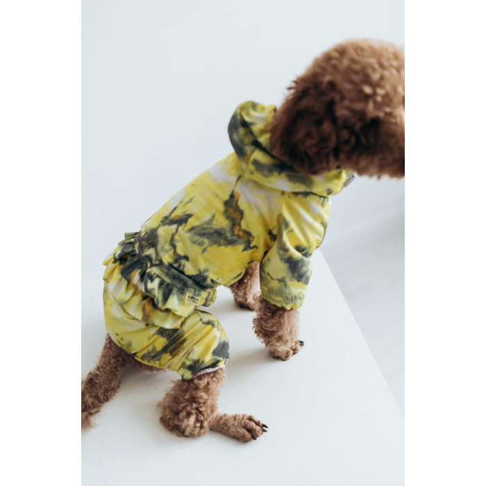 Дождевик рюша (для девочек) абстракцiя лимон MD-18