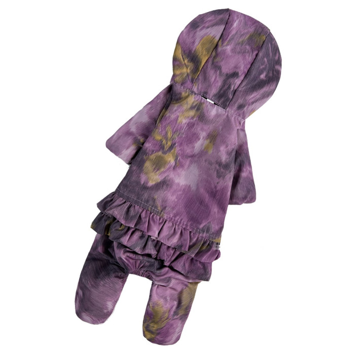 Дождевик рюша (для девочек) абстракция фиолет MD-19