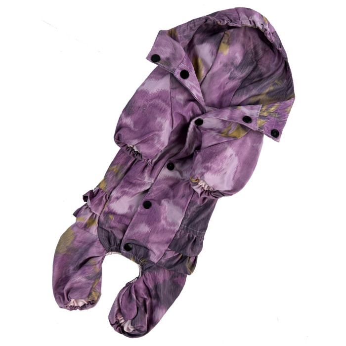 Дождевик рюша (для девочек) абстракция фиолет MD-19