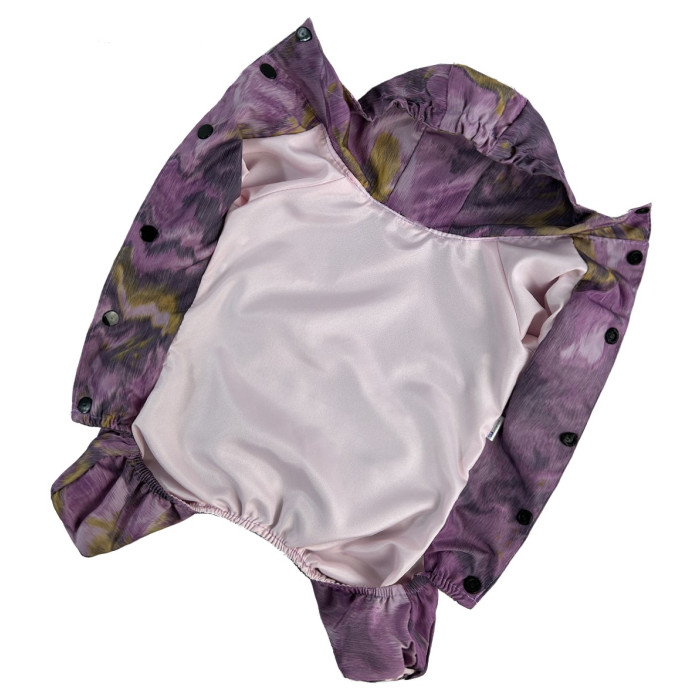 Дождевик рюша (для девочек) абстракция фиолет MD-19