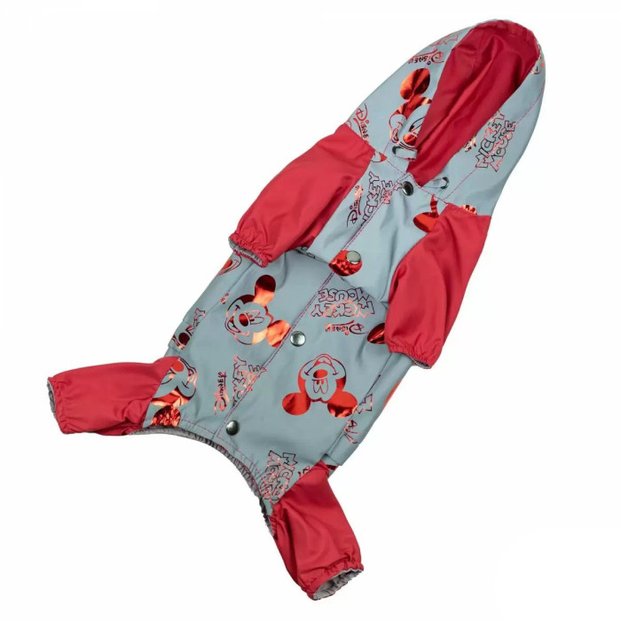 Дощовик для собак для дівчат зі світловідбиваючої тканини Миккі №6