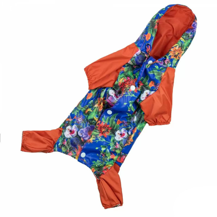 Дождевик для собак для девочек из плащевки, принт "сова" №9