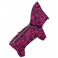 Дождевик на флисе узоры малиновый MF-28