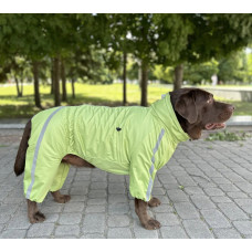Дождевик Спорт на флисе салатовый MF-32