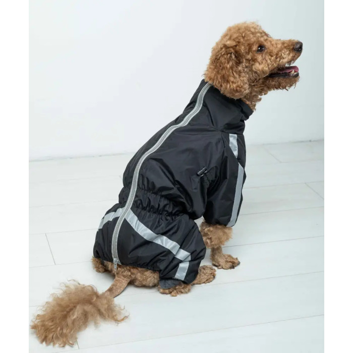 Дождевик Спорт на флисе черный MF-33