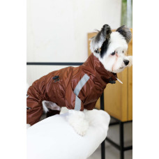 Дождевик Спорт на флисе коричневый MF-34