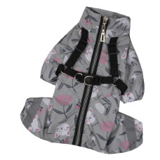 Дождевик со шлеей котики MS-9