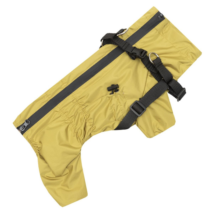 Дождевик со шлейкой горчичный MS-12