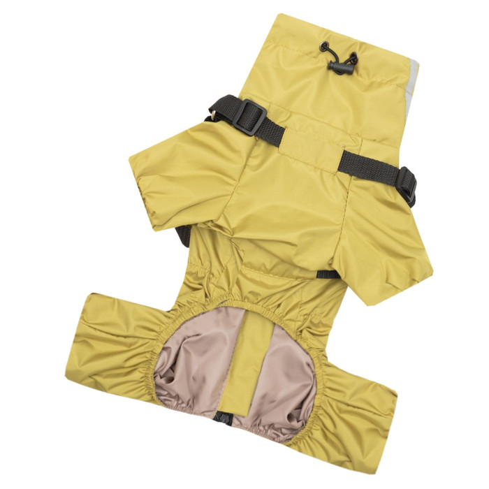 Дождевик со шлейкой горчичный MS-12