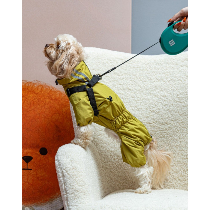 Дождевик со шлейкой горчичный MS-12