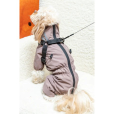 Дождевик со шлейкой капучино MS-14