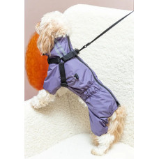 Дождевик со шлейкой лаванда MS-15