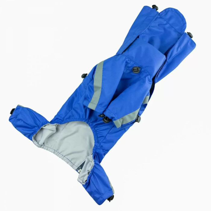 Дождевик для собак на змейке синий MZ-3, унисекс №2