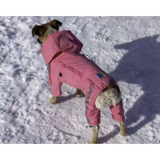 Дождевик для собак на змейке розовый MZ-9, унисекс №2