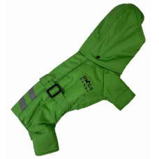 Зимний комбинезон с поясом зеленый R-42.