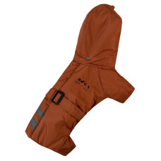 Зимний комбинезон с поясом оранж R-43