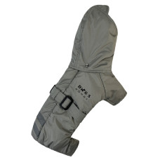 Зимний комбинезон с поясом серый R-44