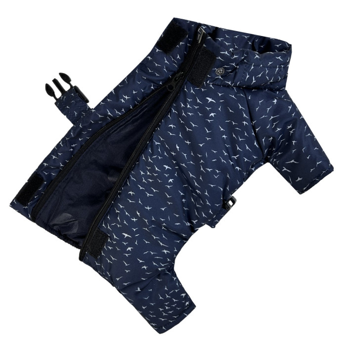 Зимний комбинезон с поясом Птички R-46