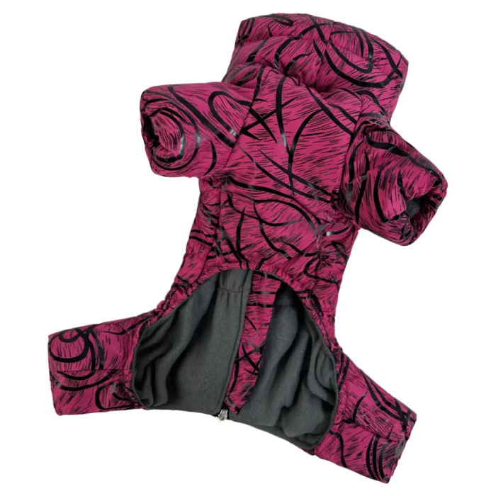 Зимовий комбінезон Comfort Візерунки малинові R-57