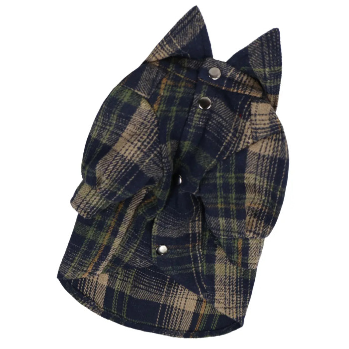 Сорочка картата для собак, неві беж RUB-66