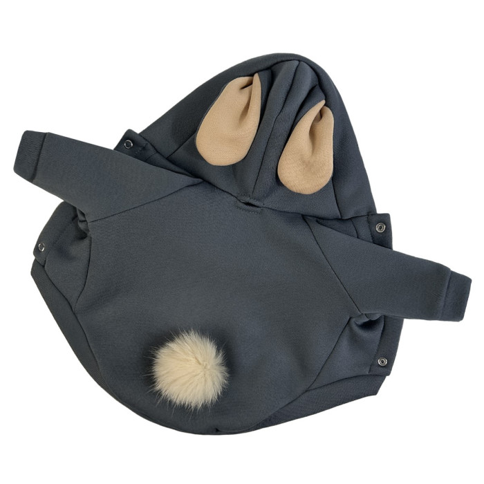 Толстовка Зайчик серая Y-202