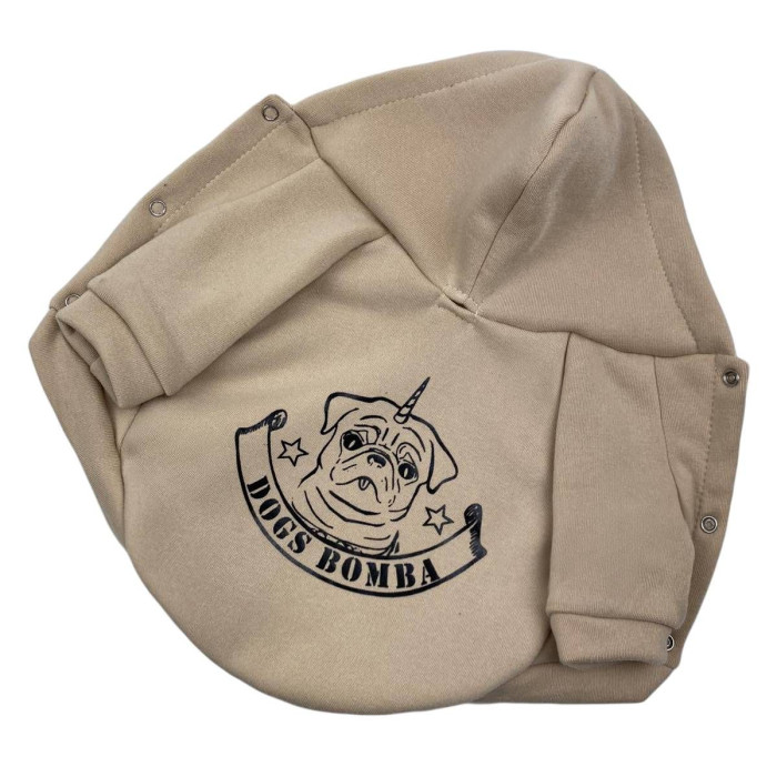 Толстовка для собак Единорог бежевая Y-222, №8