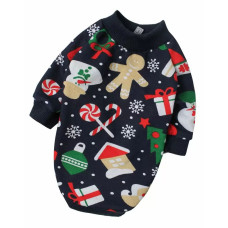 Толстовка трикотажная для собак Снеговики новогодние Y-243, №2