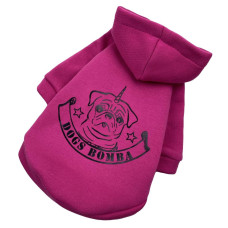 Толстовка для собак Единорог малиновая Y-263