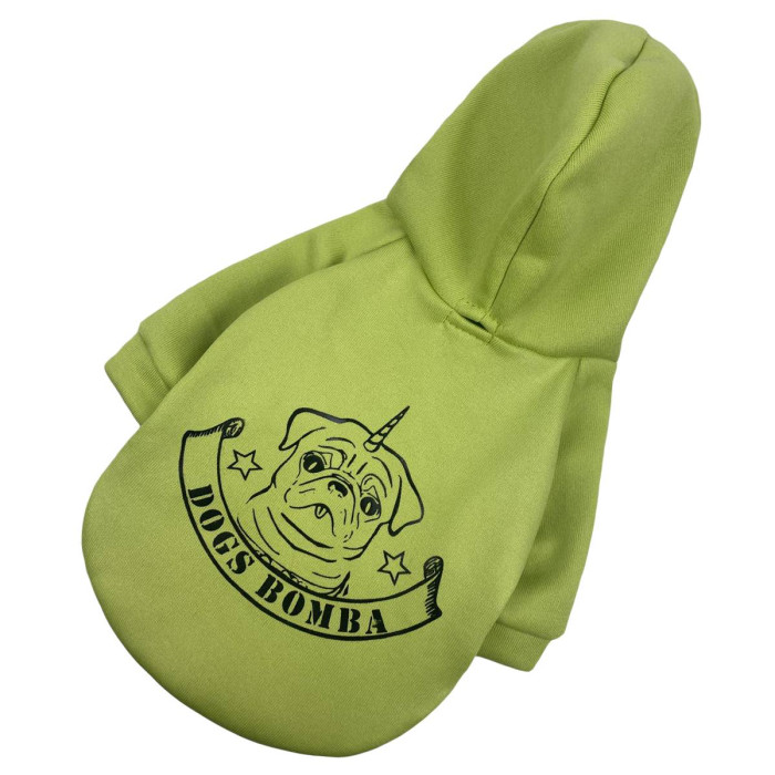 Толстовка для собак Єдиноріг оливка Y-268