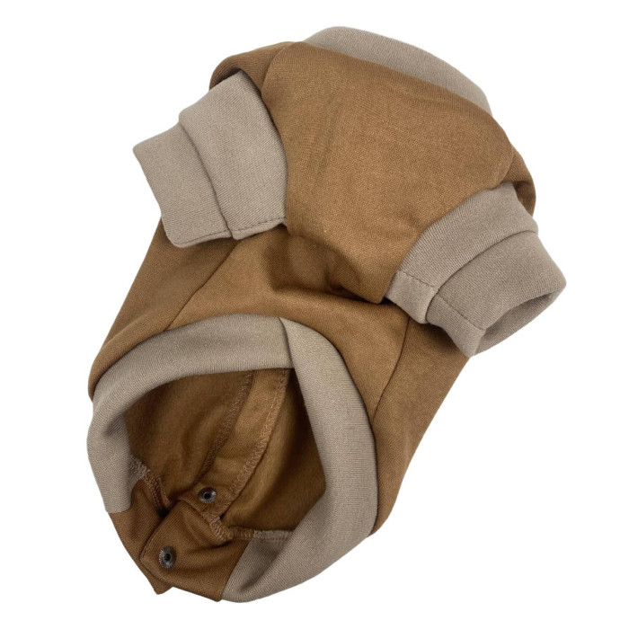 Бомбер для собак кориця беж Y-270