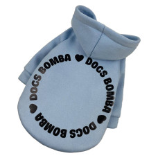 Толстовка для собак DB круг голубая Y-271