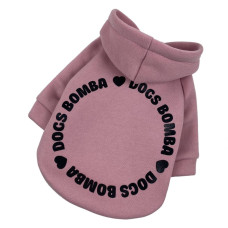 Толстовка для собак DB круг пудра Y-273