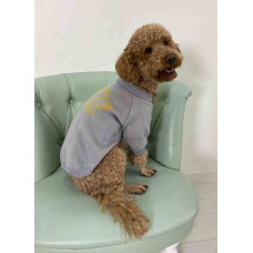 Свитер вязаный Украина серый с желтым Y-279