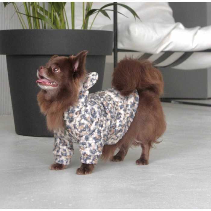 Толстовка для собак баранчик леопард Y-290