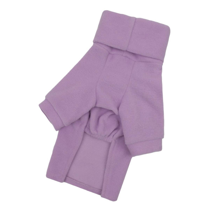 Свитер трикотажный на микрофлисе лавандовый Y-292