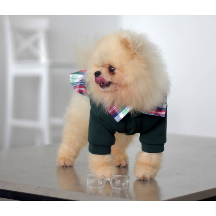 Толстовка с рубашкой изумруд Y-295