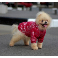 Толстовка с серебром красная Y-298