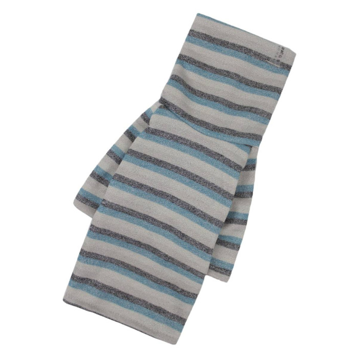 Гольф с люрексом полосатый голубой Y-300.