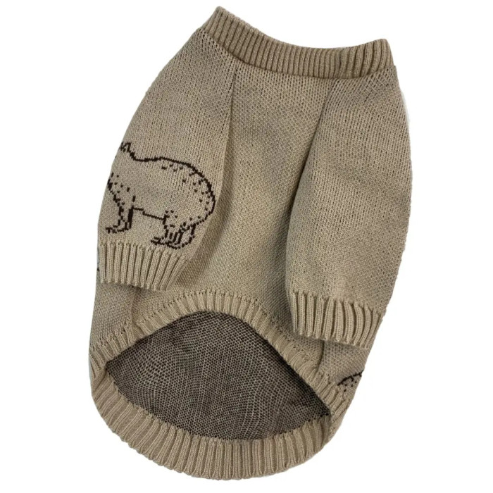 Светр в'язаний Капібари беж Y-332