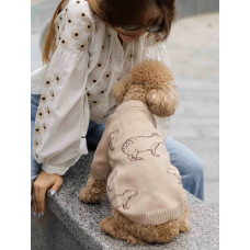 Свитер вязаный Капибары беж Y-332