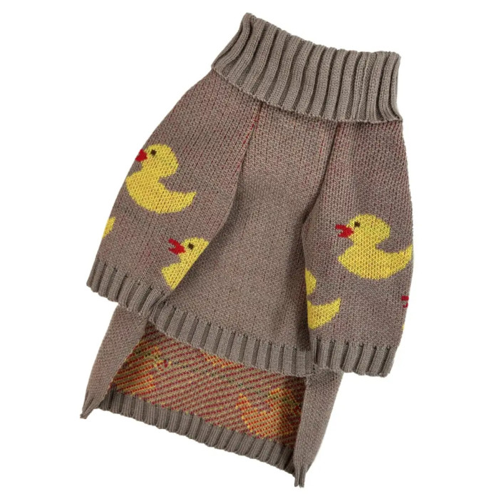Свитер вязаный Утята какао Y-344