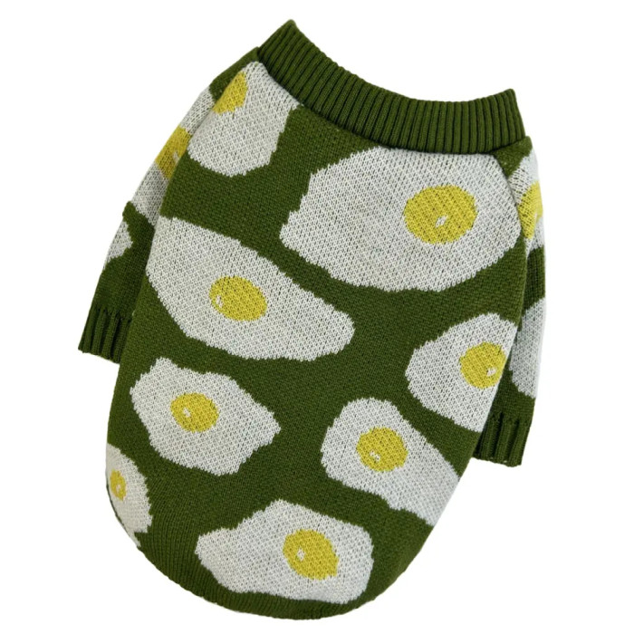 Светр в'язаний яєчня зелений Y-346