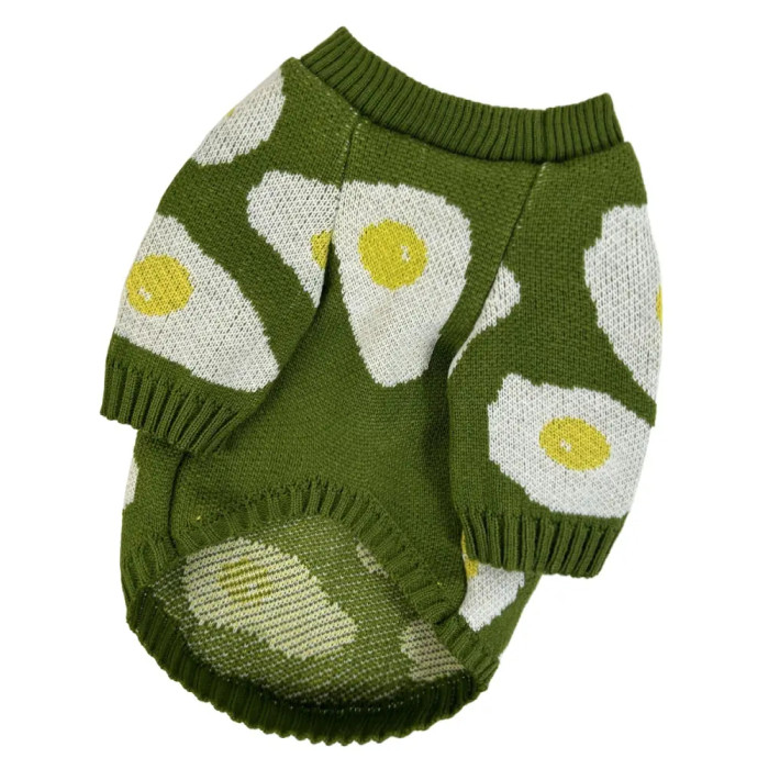 Светр в'язаний яєчня зелений Y-346