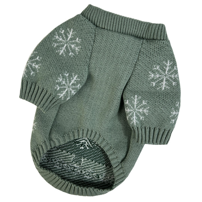 Светр в'язаний Ялинка м'ята Y-353