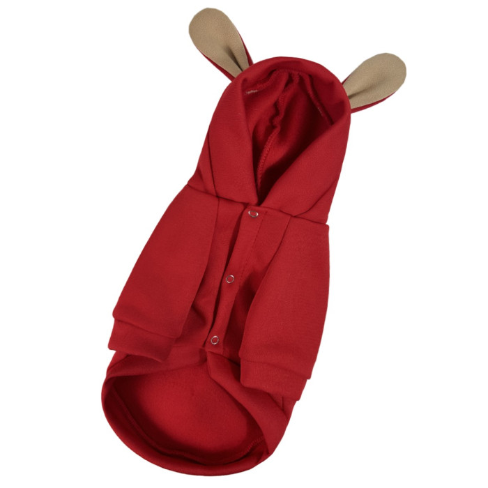 Толстовка Зайчик красная Y-354