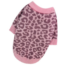 Свитер вязаный Лео розовый Y-363