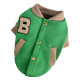 Бомбер для собак зеленый-беж Y-369
