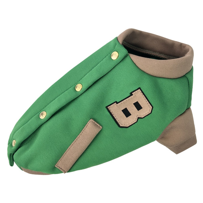 Бомбер для собак зеленый-беж Y-369